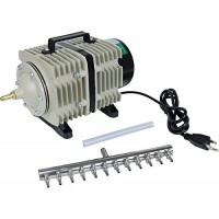 Hydrofarm AAPA110L 112-Watt 110-LPM Active Aqua Commercial Air Pump w Hydrofarm AAPA110L 112-Watt 110-LPM Active Aqua Commercial Air Pump w