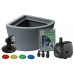 Algreen Products Hampton Contemporary Slate Patio and Deck Pond Water Feature Kit with Light, 35-Gallon