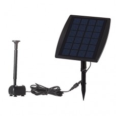 Anself 9V 2.5W Solar Power Panel Water Pump for Landscape Pool Garden Fountains Decorative