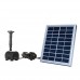 Anself 9V 2W Solar Power Water Pump for Landscape Pool Garden Fountains