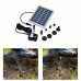 Anself 9V 2W Solar Power Water Pump for Landscape Pool Garden Fountains