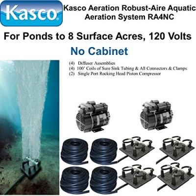 Kasco Marine Robust-Aire Aquatic Aeration System RA4NC - For Ponds to 8.0 Surface Acres, 120 Volts, No Cabinet Included