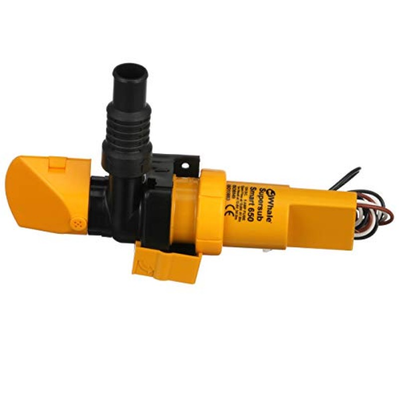 Pompa Sentina Elettrica Whale Smart 650 12V - Per Barche E Imbarcazioni, Ricambio Autoescludente
