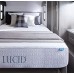 LUCID 10 Inch Gel Memory Foam Mattress - Dual-Layered - CertiPUR-US Certified - 10-Year Warranty - Short/RV Queen