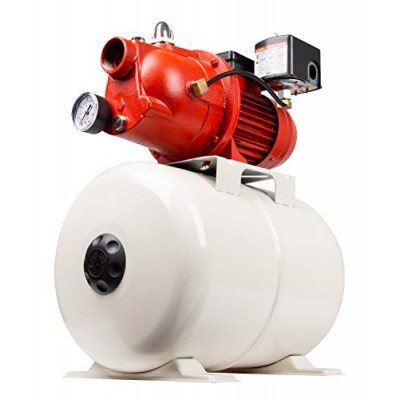 Red Lion 97080503 Shallow Well Jet Pump and Tank Package, Cast Iron Pump with Pressure Tank, 5.8 Gallon