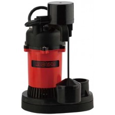 Red Lion RL-SP33V 1/3-HP 3200 Plastic Sump Pump with Vertical Float Switch