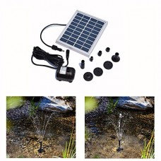RivenAn 9V/2Watts Solar Pump, Solar Power Panel Kit Water Pump For Garden Pond Fountain Pool Plants Caring Bird bath