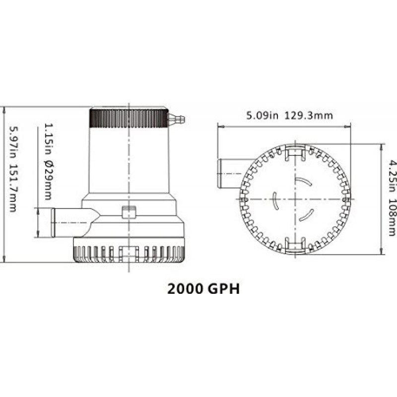 Hand Bilge Pump Dc 12v/24v Submersible Boat Water Pump,bilge Pump