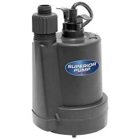 Superior Pump 91250 1/4 HP Thermoplastic Submersible Utility Pump Superior Pump 91250 1/4 HP Thermoplastic Submersible Utility Pump