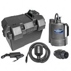 Superior Pump 92900 Powered Battery Back up Sump Pump with Tethered Switch, 12V DC