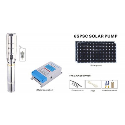 6 inch 3000w Big Flow Rate Farm Irrigation hot Solar Water deep Well Pump Topking Brand 3 Years Warranty 6SPSC35/63-D216/3000