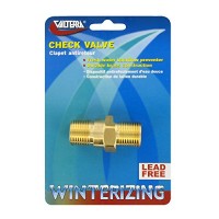 Valterra P23415LFVP Brass 1/2" Check Valve - MPT x MPT (Carded) Valterra P23415LFVP Brass 1/2" Check Valve - MPT x MPT (Carded)
