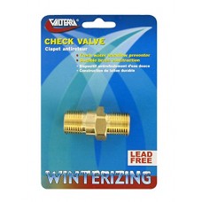 Valterra P23415LFVP Brass 1/2" Check Valve - MPT x MPT (Carded)