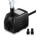 VicTsing [New Version] 400 GPH Submersible Pump, Water Pumps for Fish Aquarium, Fountains, Spout and Hydroponic Systems(25W, 5.9ft Power Cord, Two ...