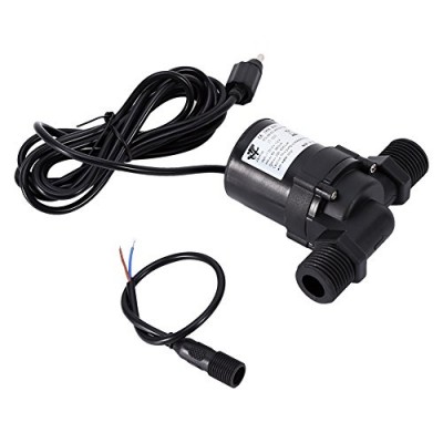 Water Circulation Pump, Solar DC 12V Hot Water Circulation Micro Pump Brushless Motor Water Pump